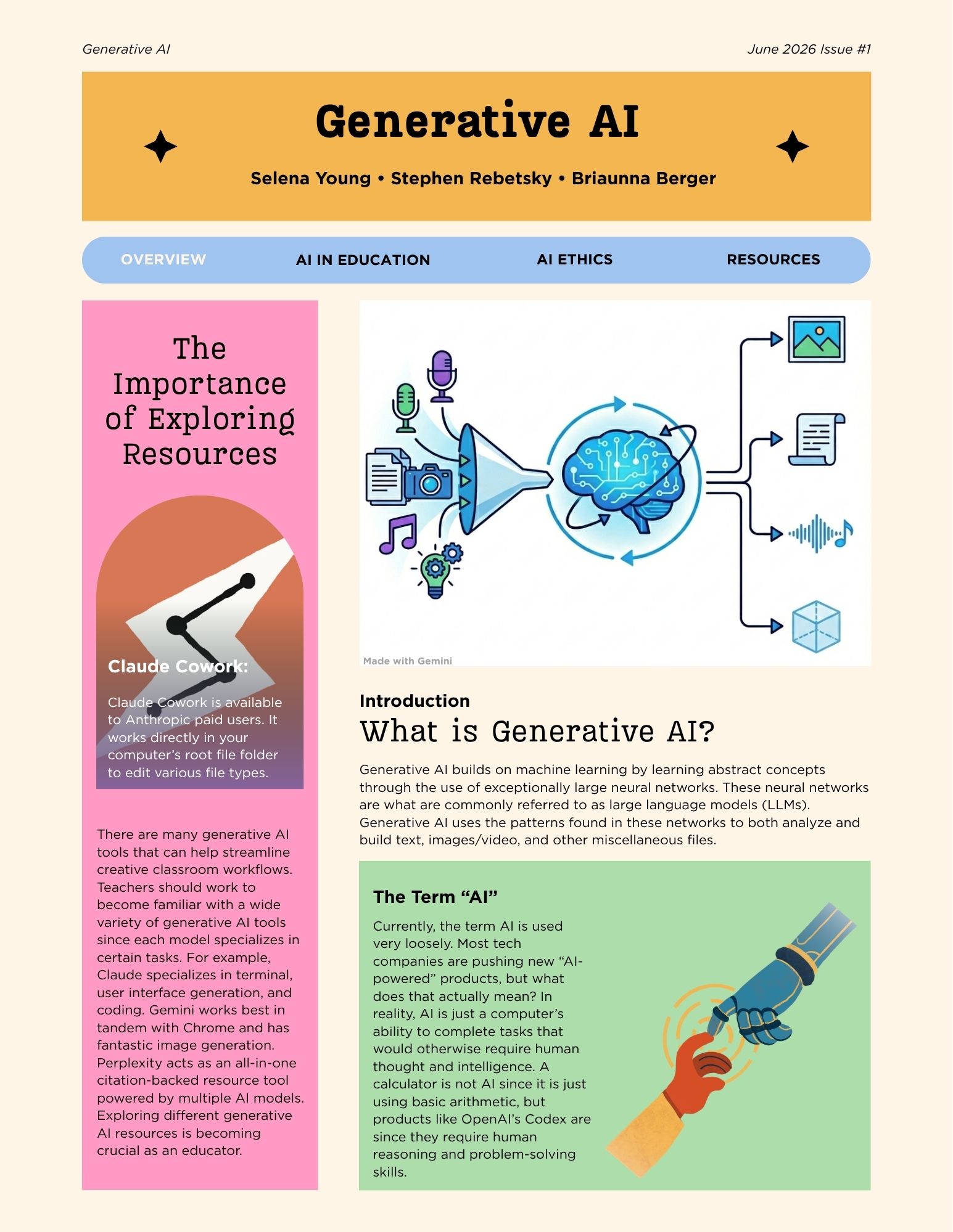 Preview of the AI Newsletter for Educators
